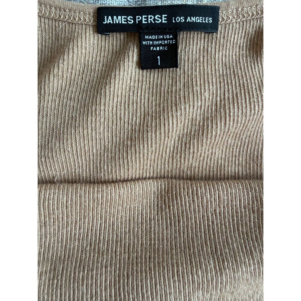 Alice + Olivia & James Perse Lot | Cashmere Tank (1/S) & Striped Shorts (2) - Picture 5 of 9